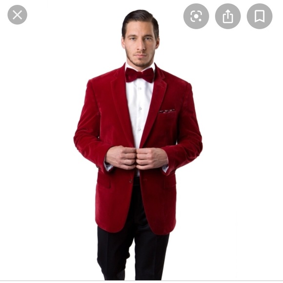 ❤️Flamin’ Red Velvet Blazer - Christmas 🎄 - Picture 8 of 8